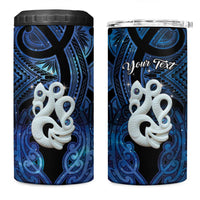 Personalized Maori Matariki Manaia 4 in 1 Can Cooler Tumbler Maori Kowhaiwhai Pattern Galaxy