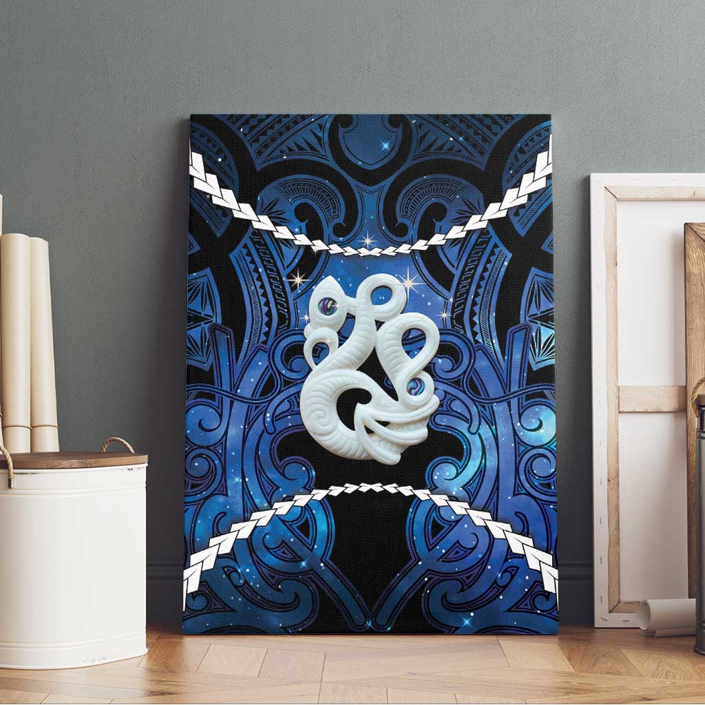 Maori Matariki Manaia Canvas Wall Art Maori Kowhaiwhai Pattern Galaxy