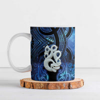 Personalized Maori Matariki Manaia Ceramic Mug Maori Kowhaiwhai Pattern Galaxy
