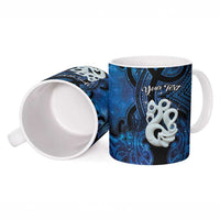 Personalized Maori Matariki Manaia Ceramic Mug Maori Kowhaiwhai Pattern Galaxy