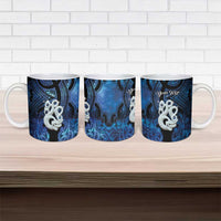 Personalized Maori Matariki Manaia Ceramic Mug Maori Kowhaiwhai Pattern Galaxy