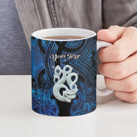Personalized Maori Matariki Manaia Ceramic Mug Maori Kowhaiwhai Pattern Galaxy