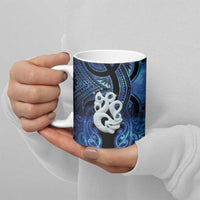 Personalized Maori Matariki Manaia Ceramic Mug Maori Kowhaiwhai Pattern Galaxy