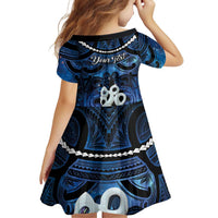 Personalized Maori Matariki Manaia Family Matching Off Shoulder Maxi Dress and Hawaiian Shirt Maori Kowhaiwhai Pattern Galaxy LT01 - Polynesian Pride