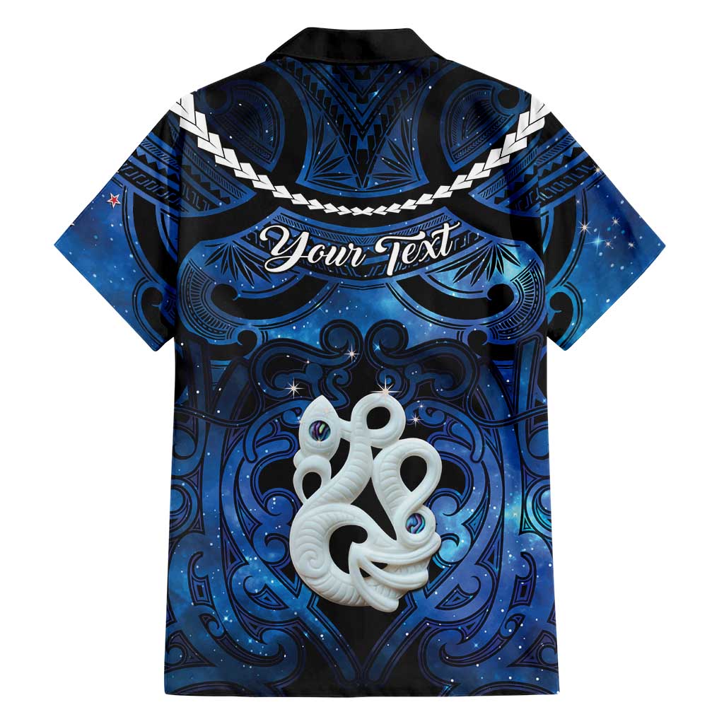 Personalized Maori Matariki Manaia Family Matching Off Shoulder Maxi Dress and Hawaiian Shirt Maori Kowhaiwhai Pattern Galaxy LT01 - Polynesian Pride