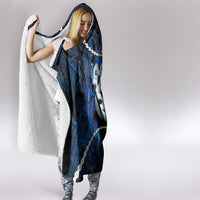 Maori Matariki Manaia Hooded Blanket Maori Kowhaiwhai Pattern Galaxy