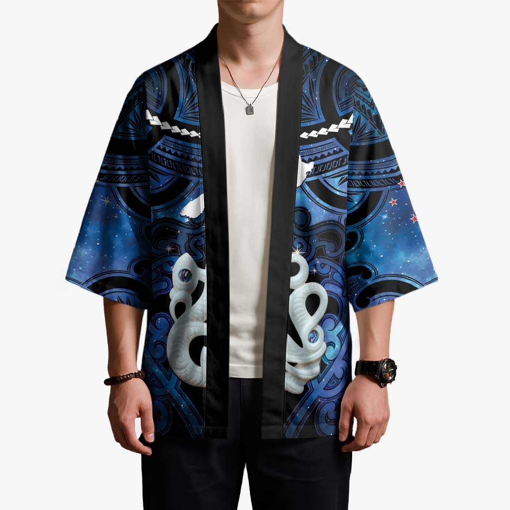 Personalized Maori Matariki Manaia Kimono Maori Kowhaiwhai Pattern Galaxy