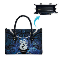 Maori Matariki Manaia Leather Bag Maori Kowhaiwhai Pattern Galaxy