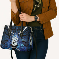 Maori Matariki Manaia Leather Bag Maori Kowhaiwhai Pattern Galaxy