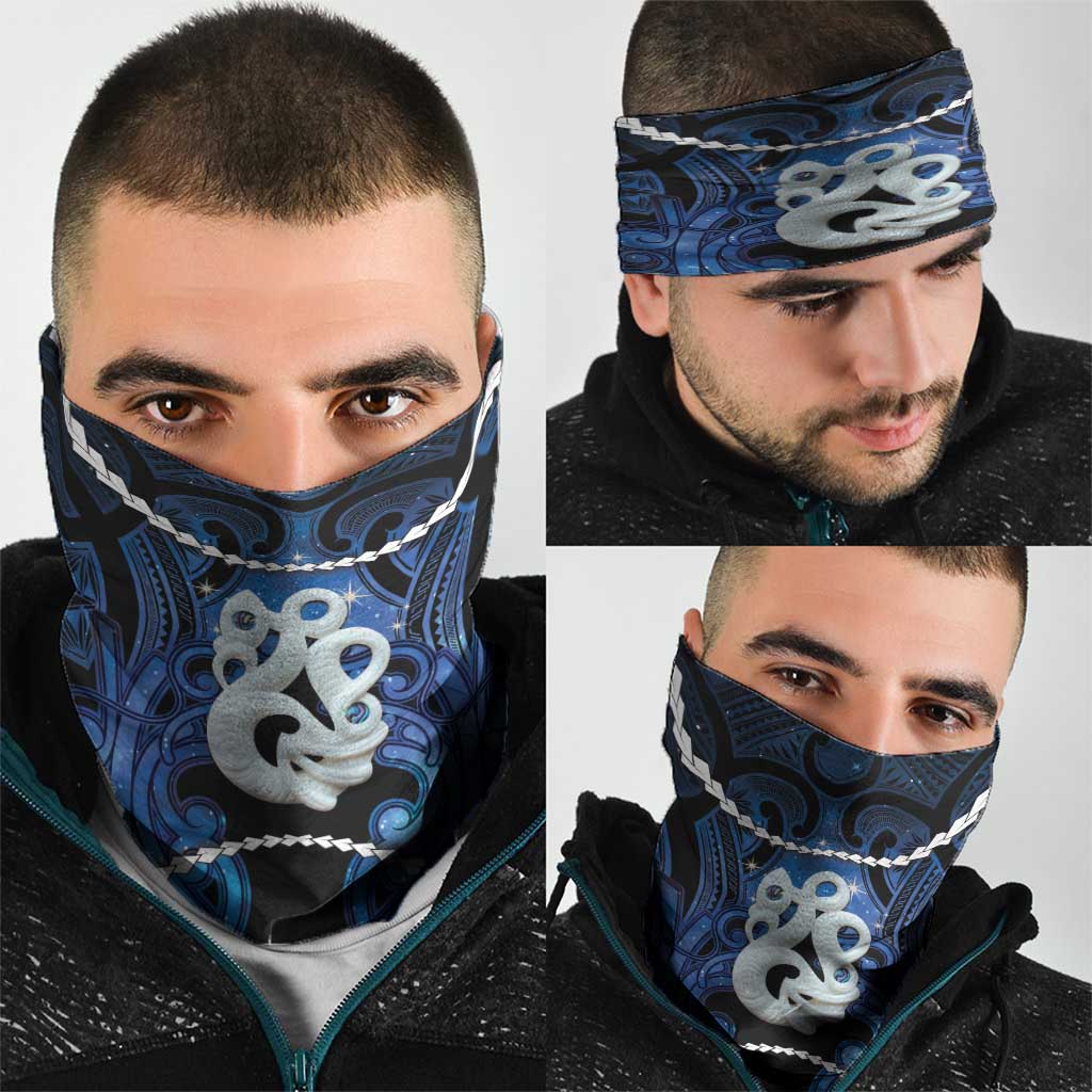 Maori Matariki Manaia Neck Gaiter Maori Kowhaiwhai Pattern Galaxy