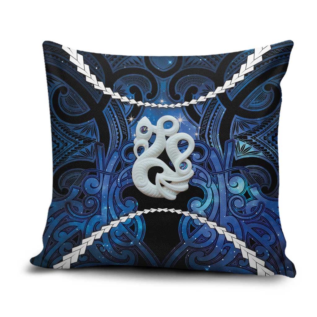 Maori Matariki Manaia Pillow Cover Maori Kowhaiwhai Pattern Galaxy