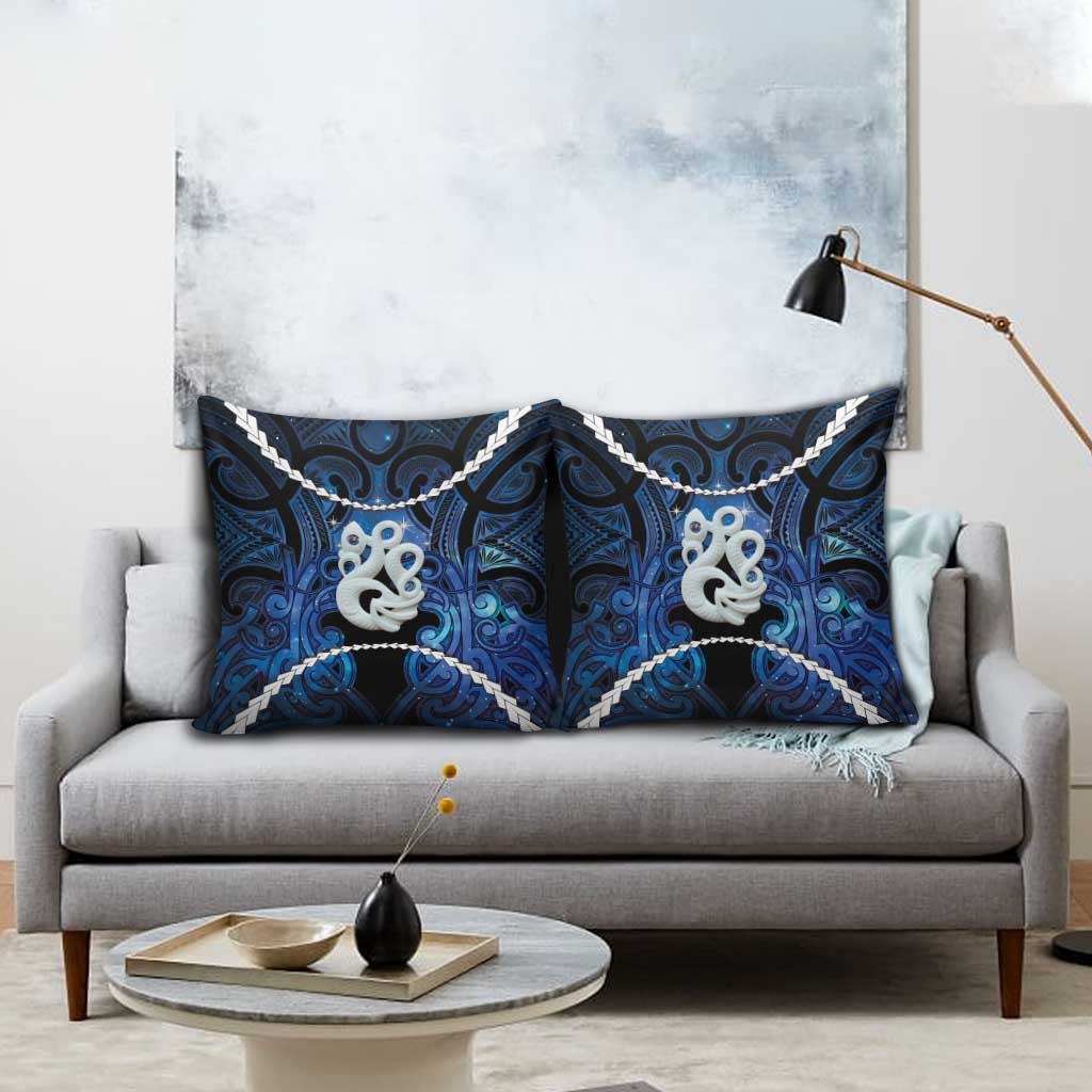 Maori Matariki Manaia Pillow Cover Maori Kowhaiwhai Pattern Galaxy