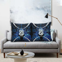 Maori Matariki Manaia Pillow Cover Maori Kowhaiwhai Pattern Galaxy