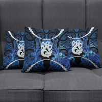 Maori Matariki Manaia Pillow Cover Maori Kowhaiwhai Pattern Galaxy