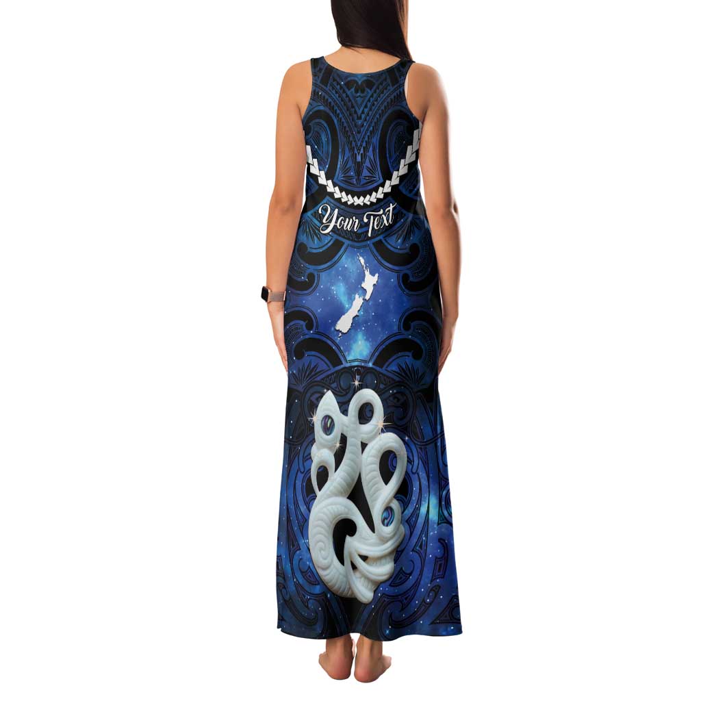 Personalized Maori Matariki Manaia Tank Maxi Dress Maori Kowhaiwhai Pattern Galaxy LT01 - Polynesian Pride