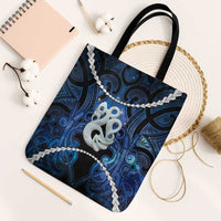 Maori Matariki Manaia Tote Bag Maori Kowhaiwhai Pattern Galaxy