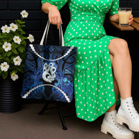 Maori Matariki Manaia Tote Bag Maori Kowhaiwhai Pattern Galaxy