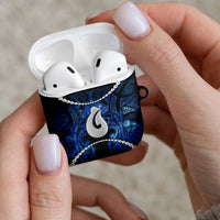 Maori Matariki Hei Matau AirPods Case Maori Kowhaiwhai Pattern Galaxy LT01 - Polynesian Pride
