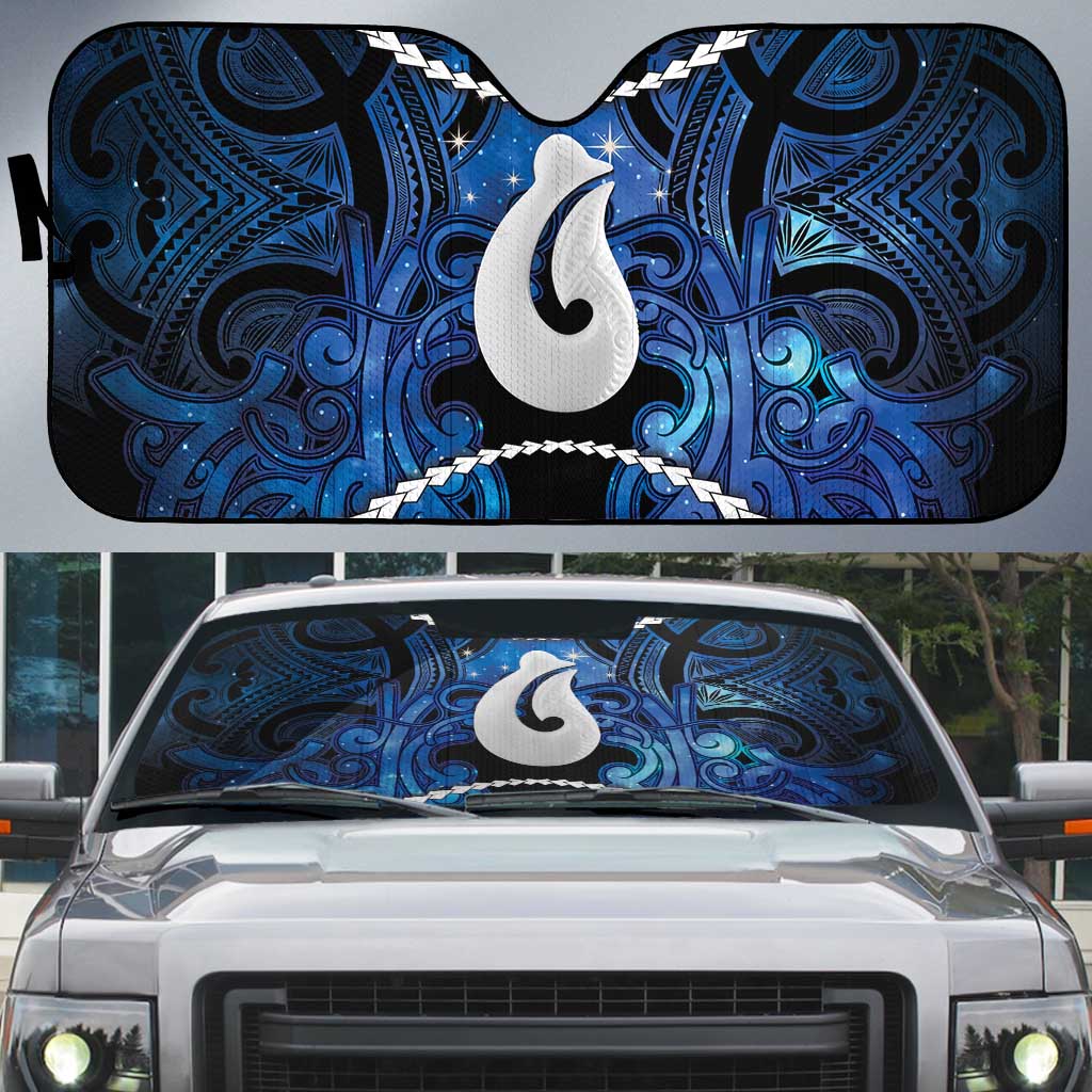 Maori Matariki Hei Matau Auto Sun Shade Maori Kowhaiwhai Pattern Galaxy