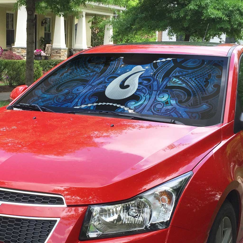 Maori Matariki Hei Matau Auto Sun Shade Maori Kowhaiwhai Pattern Galaxy