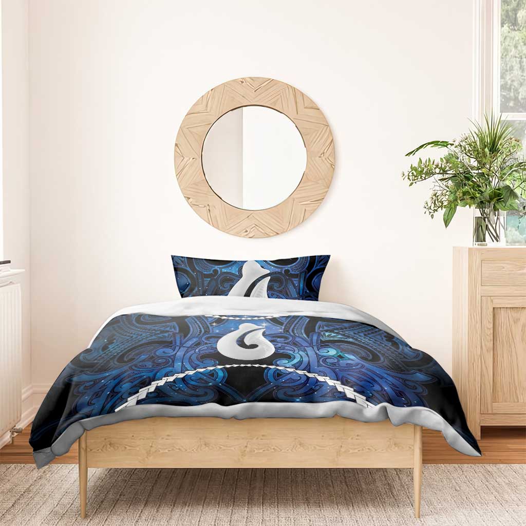 Maori Matariki Hei Matau Bedding Set Maori Kowhaiwhai Pattern Galaxy