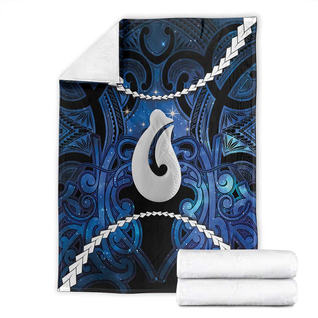 Maori Matariki Hei Matau Blanket Maori Kowhaiwhai Pattern Galaxy LT01 - Polynesian Pride