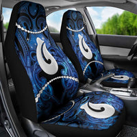 Maori Matariki Hei Matau Car Seat Cover Maori Kowhaiwhai Pattern Galaxy LT01 - Polynesian Pride