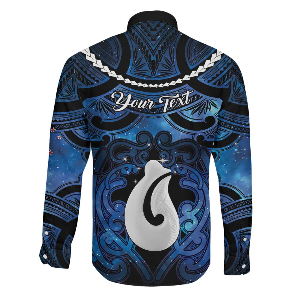 Personalized Maori Matariki Hei Matau Family Matching Summer Maxi Dress and Hawaiian Shirt Maori Kowhaiwhai Pattern Galaxy
