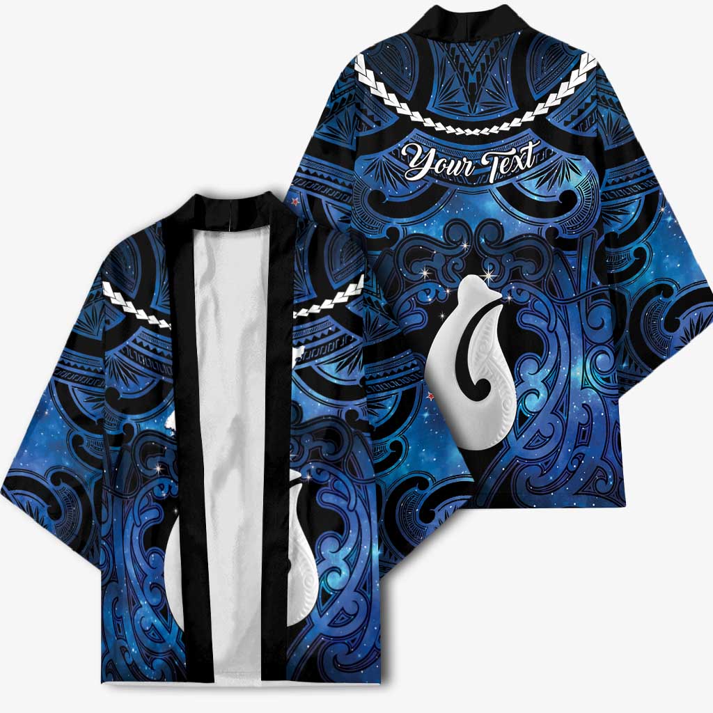 Personalized Maori Matariki Hei Matau Kimono Maori Kowhaiwhai Pattern Galaxy