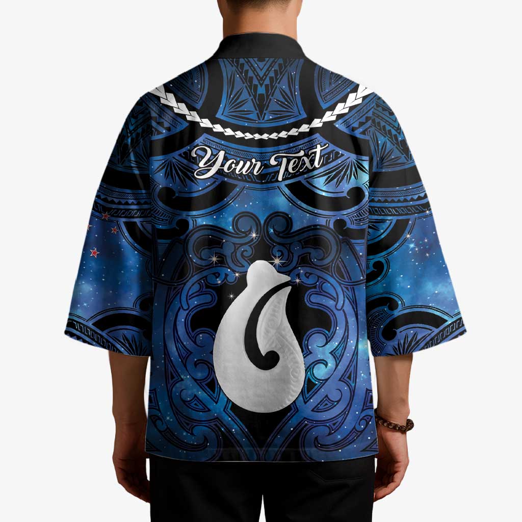 Personalized Maori Matariki Hei Matau Kimono Maori Kowhaiwhai Pattern Galaxy