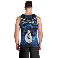 Personalized Maori Matariki Hei Matau Men Tank Top Maori Kowhaiwhai Pattern Galaxy