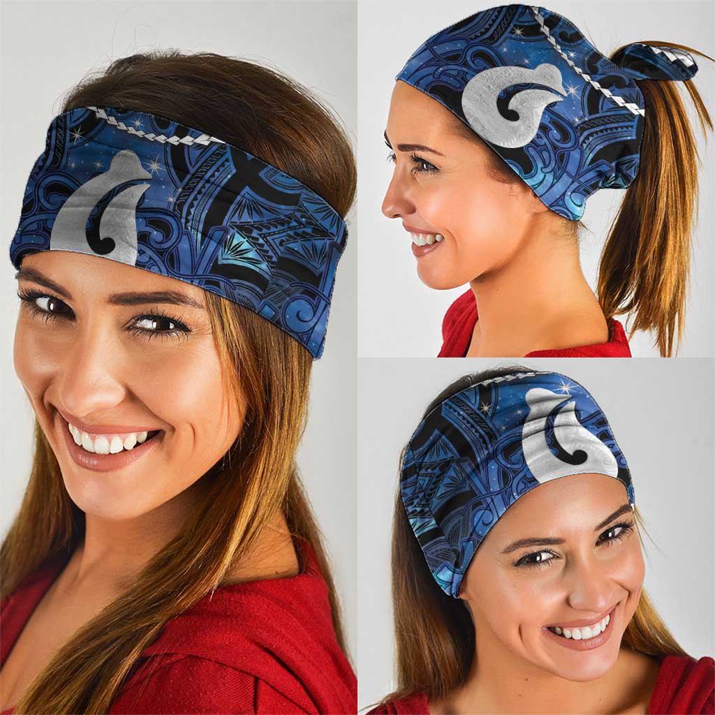 Maori Matariki Hei Matau Neck Gaiter Maori Kowhaiwhai Pattern Galaxy