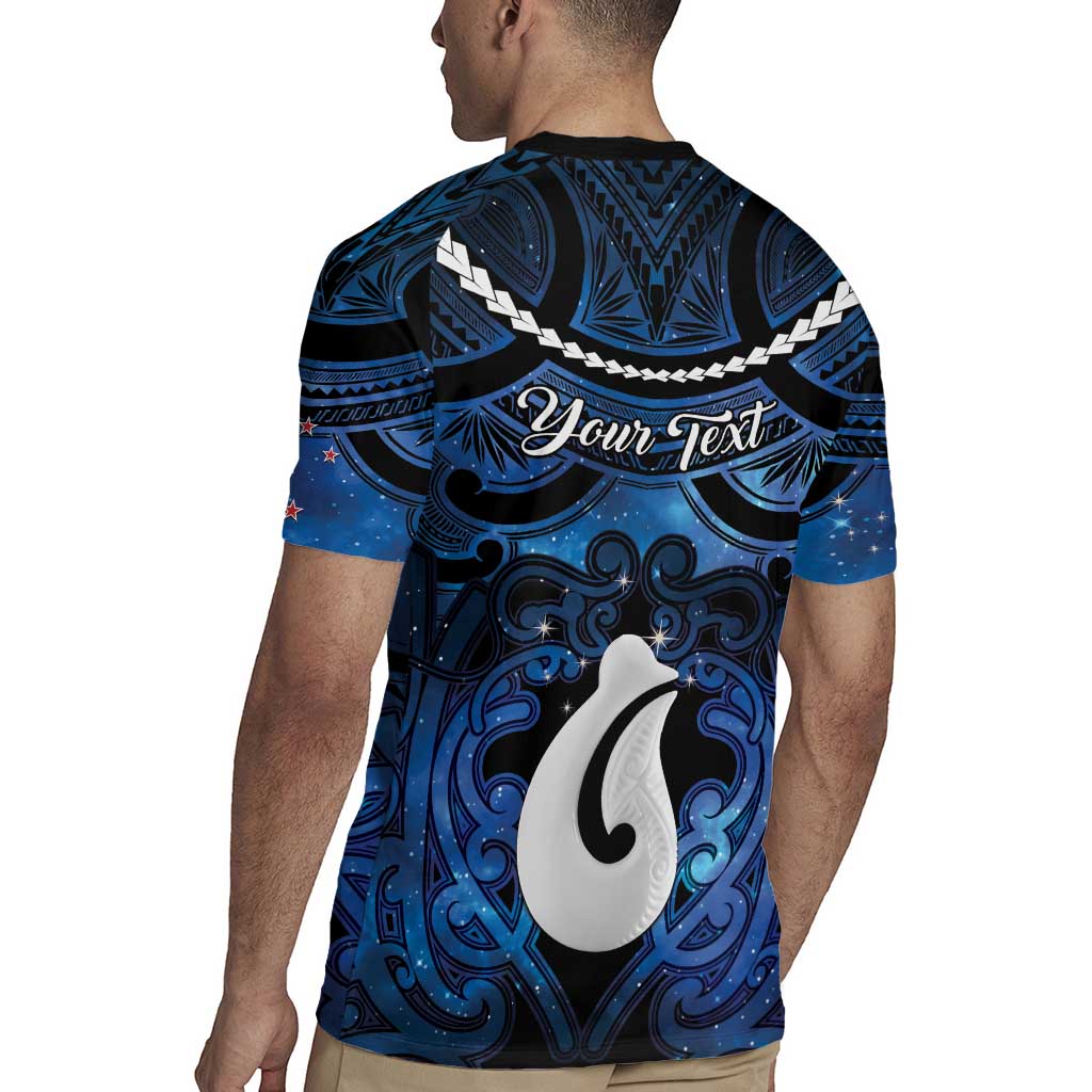 Personalized Maori Matariki Hei Matau Rugby Jersey Maori Kowhaiwhai Pattern Galaxy LT01 - Polynesian Pride