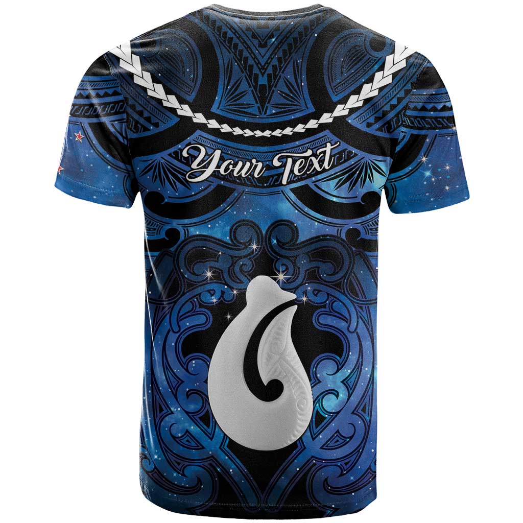 Personalized Maori Matariki Hei Matau T Shirt Maori Kowhaiwhai Pattern Galaxy LT01 - Polynesian Pride
