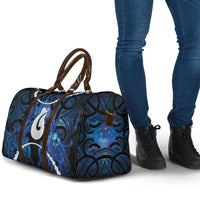 Maori Matariki Hei Matau Travel Bag Maori Kowhaiwhai Pattern Galaxy