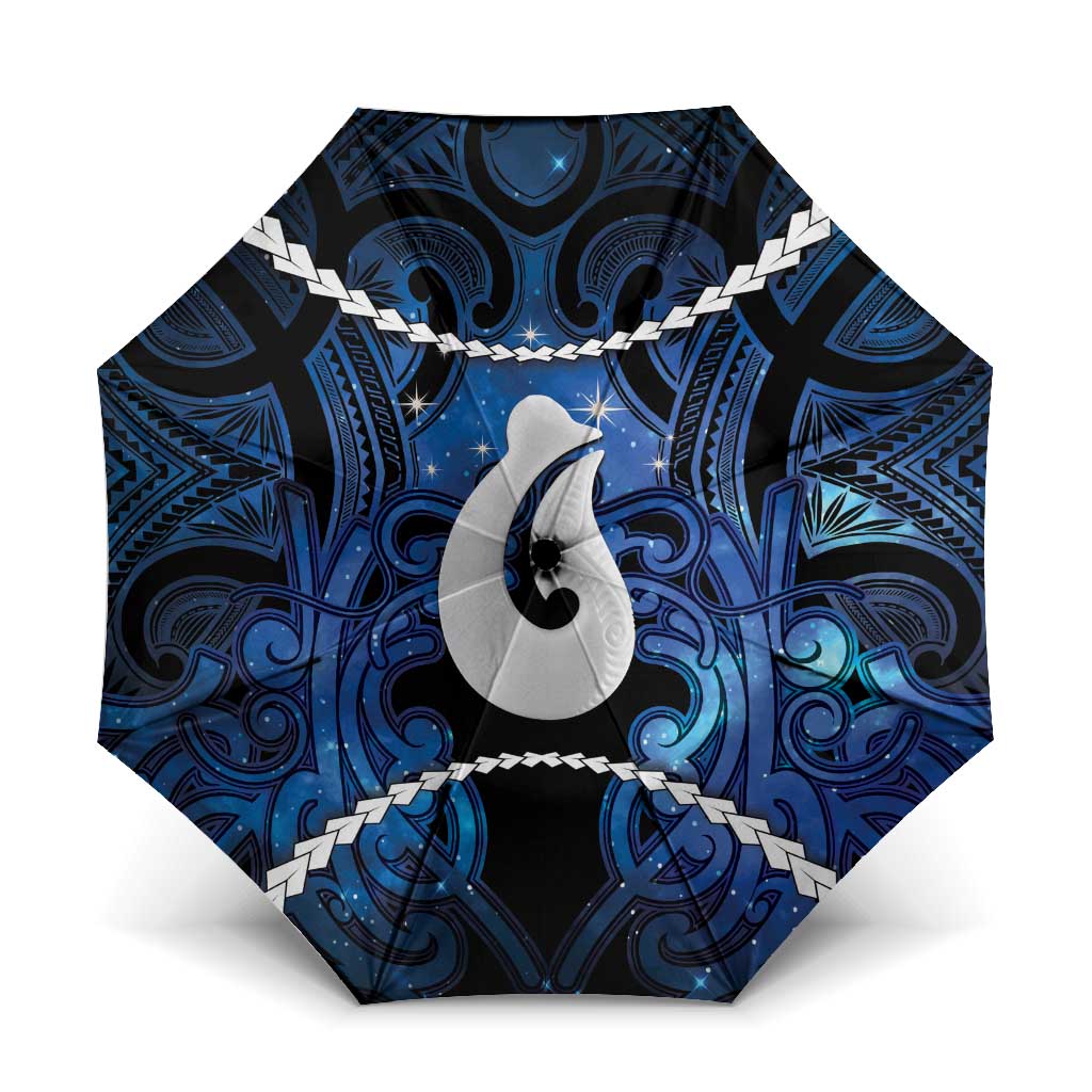 Maori Matariki Hei Matau Umbrella Maori Kowhaiwhai Pattern Galaxy