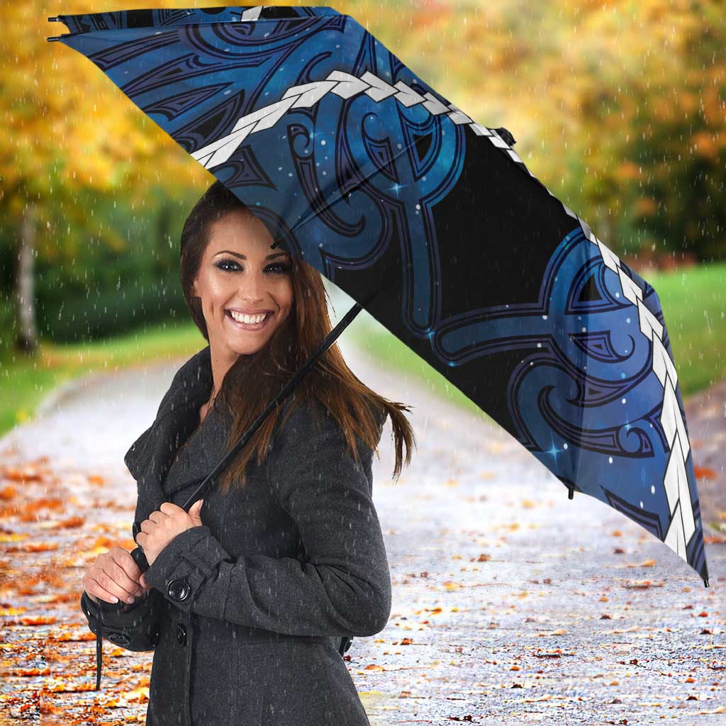 Maori Matariki Hei Matau Umbrella Maori Kowhaiwhai Pattern Galaxy