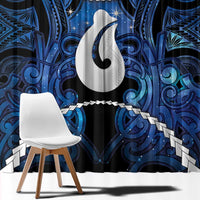 Maori Matariki Hei Matau Window Curtain Maori Kowhaiwhai Pattern Galaxy