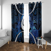 Maori Matariki Hei Matau Window Curtain Maori Kowhaiwhai Pattern Galaxy