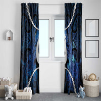 Maori Matariki Hei Matau Window Curtain Maori Kowhaiwhai Pattern Galaxy