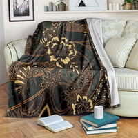 Indonesian Batik Pattern Vintage Brown Blanket LT01 Brown - Polynesian Pride