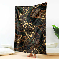 Indonesian Batik Pattern Vintage Brown Blanket LT01 - Polynesian Pride