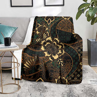 Indonesian Batik Pattern Vintage Brown Blanket LT01 - Polynesian Pride