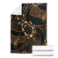 Indonesian Batik Pattern Vintage Brown Blanket LT01 - Polynesian Pride
