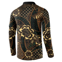 Indonesian Batik Pattern Vintage Brown Button Sweatshirt LT01 - Polynesian Pride