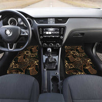 Indonesian Batik Pattern Vintage Brown Car Mats LT01 Set 2pcs - Front Brown - Polynesian Pride