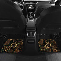 Indonesian Batik Pattern Vintage Brown Car Mats LT01 Set 2pcs - Back Brown - Polynesian Pride