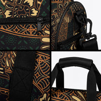 Indonesian Batik Pattern Vintage Brown Duffle Bag