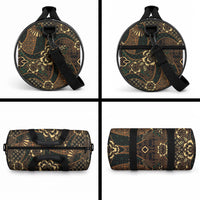 Indonesian Batik Pattern Vintage Brown Duffle Bag