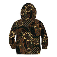 Indonesian Batik Pattern Vintage Brown Kid Hoodie